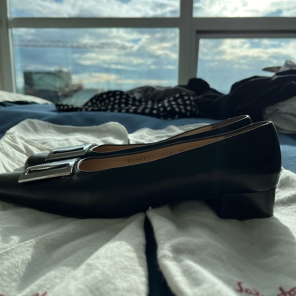 Vintage Salvatore Ferragamo Block Heel Ballet Pumps - Picture 5 of 9